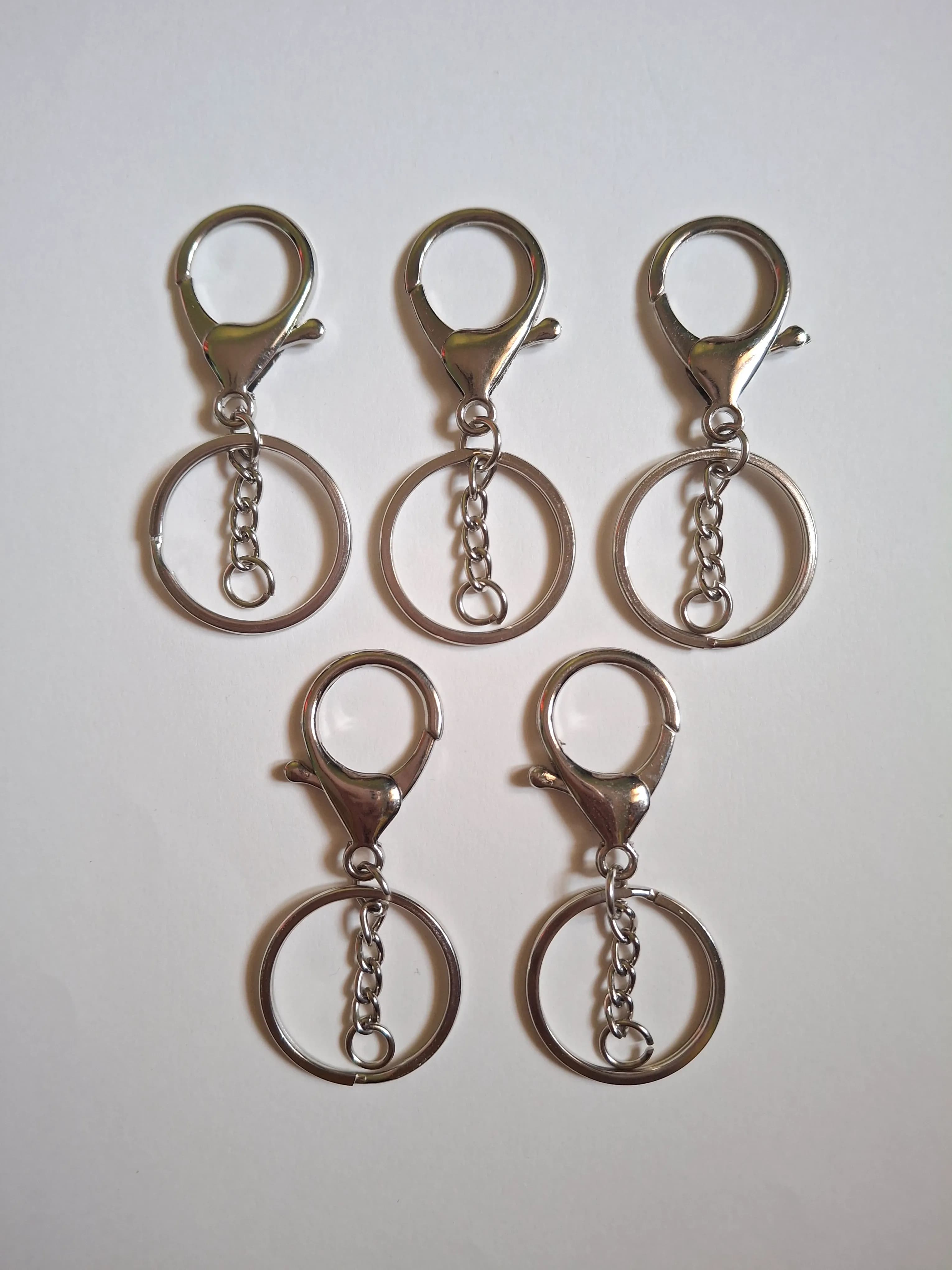 Lobster Clasp Keychain Silver