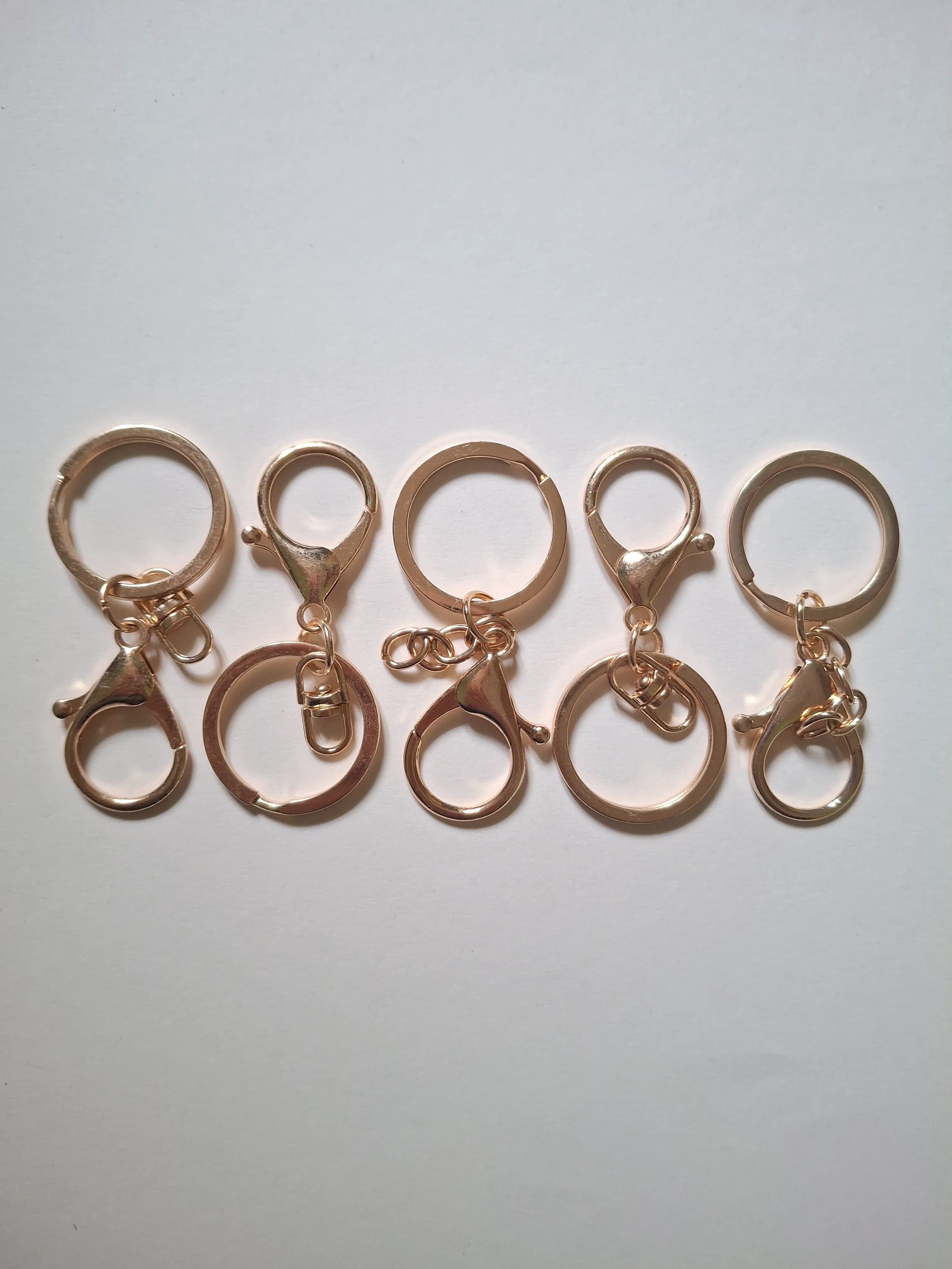 Lobster Clasp Keychain Gold