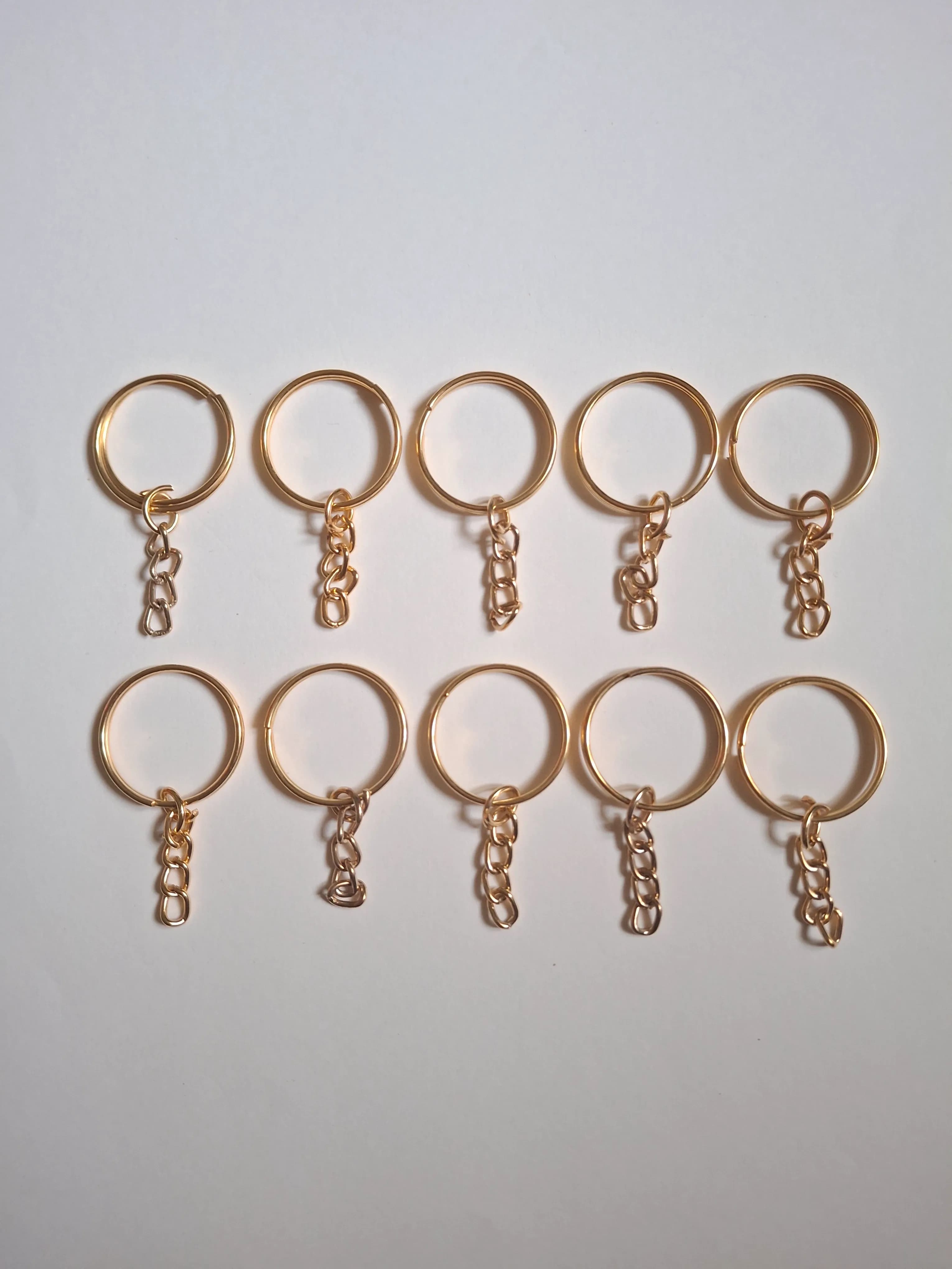 Golden Metal Keyrings